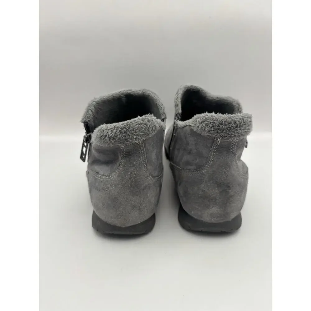 Skechers Relaxed Fit Bikers Earthy Chic Gray Boots Women Size 6